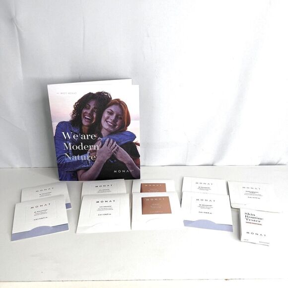 Monat Samples Skin Care Variety Pack LOT 9 + Skin Care Routine Pack + Booklet - Picture 1 of 13